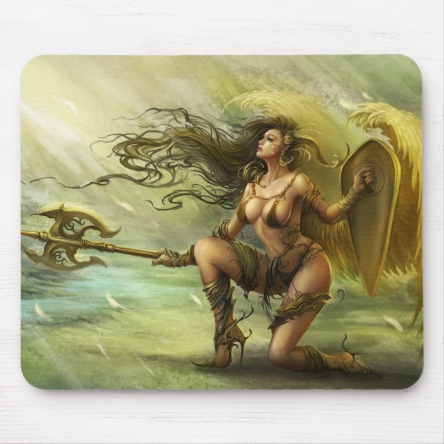 Tapis De Souris Anges foncés "Gabrielle" d'Azmodeus, Mousepad (Devant)