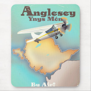 Tapis De Souris Anglesea, affiche de voyage de style vintage