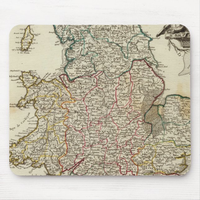 Tapis De Souris Angleterre et Pays de Galles 2 (Devant)