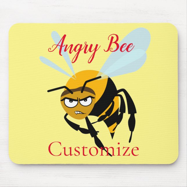 Tapis De Souris Angry Bee Thunder_Cove (Devant)