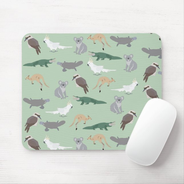 Tapis De Souris Animaux autochtones australiens Eucalyptus Motif v (Avec souris)