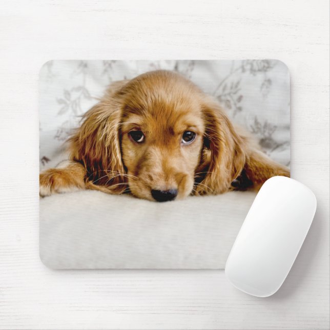 Tapis De Souris Animaux de bébés cutest | Cocker Spaniel (Avec souris)