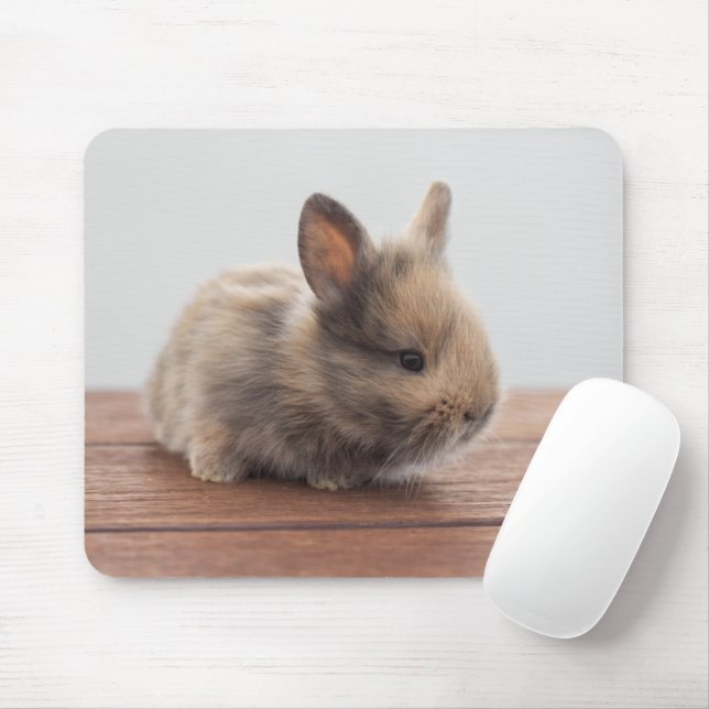 Tapis De Souris Animaux de bébés cutest | Petit lapin bébé (Avec souris)