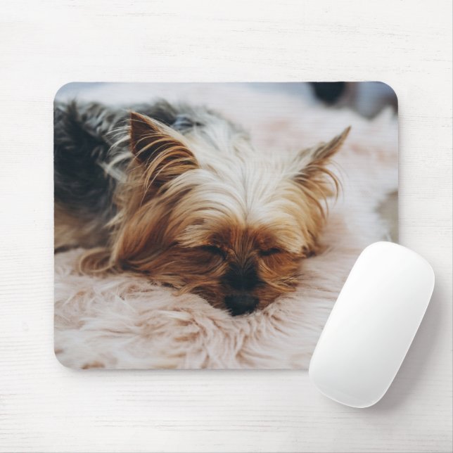 Tapis De Souris Animaux de bébés cutest | Yorkshire Terrier (Avec souris)