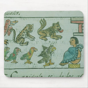 Tapis De Souris Animaux de l'empereur aztèque