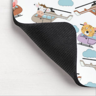 Tapis De Souris Animaux mignons En Motif Hélicoptère