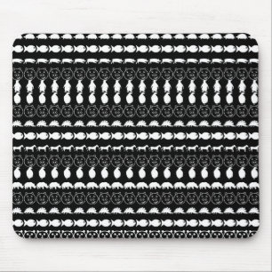 Tapis De Souris Animaux Noir Blanc Motif Rayures Modernes