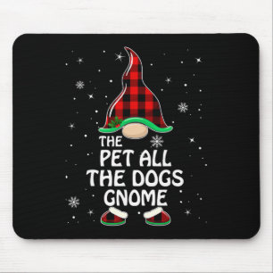 Tapis De Souris Animaux Tous Les Chiens Gnome Buffalo Plaid Family