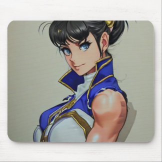 Tapis De Souris Anime Femme Fighter
