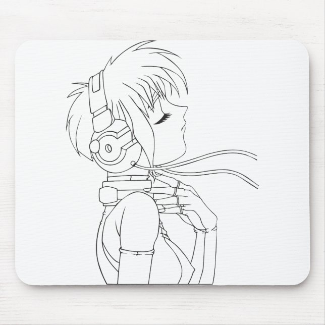 Tapis De Souris Anime Girl (Devant)