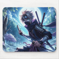 Anime Ninja Warrior Mouse Pad, pavé de souris Imag