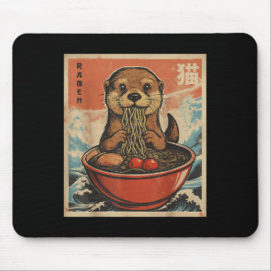 Tapis De Souris Anime Otter Ramen Japonais Funny Kawaii Cadeau Hom