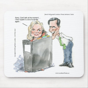 Tapis De Souris Ann Romney dans un classeur Cadeaux drôles T-shirt