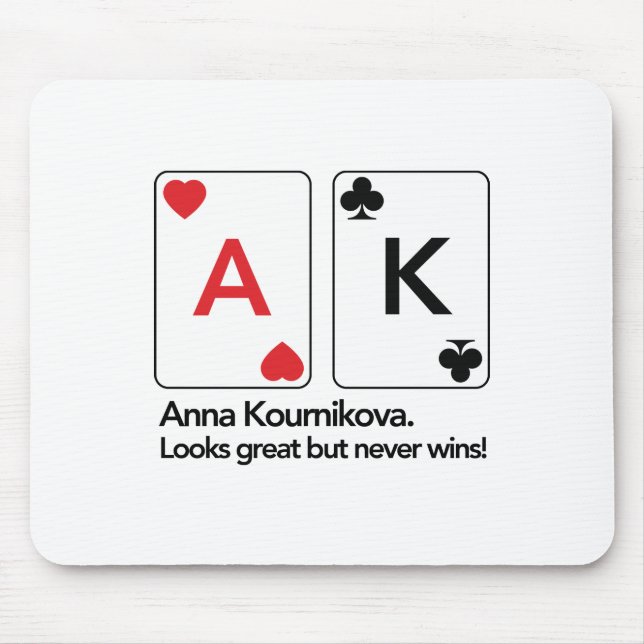 Tapis De Souris Anna Kournikova/roi d'as (Devant)