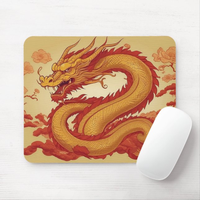 Tapis De Souris Année de la souris dragon Pad (Avec souris)