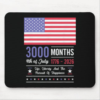 Tapis De Souris Anniversaire Amérique États-Unis 3000 Mois 250 Ans