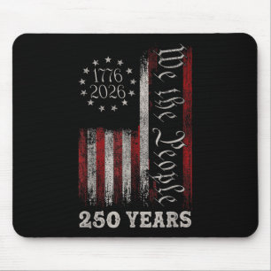 Tapis De Souris Anniversaire des 250 ans d'Amérique Drapeau améric
