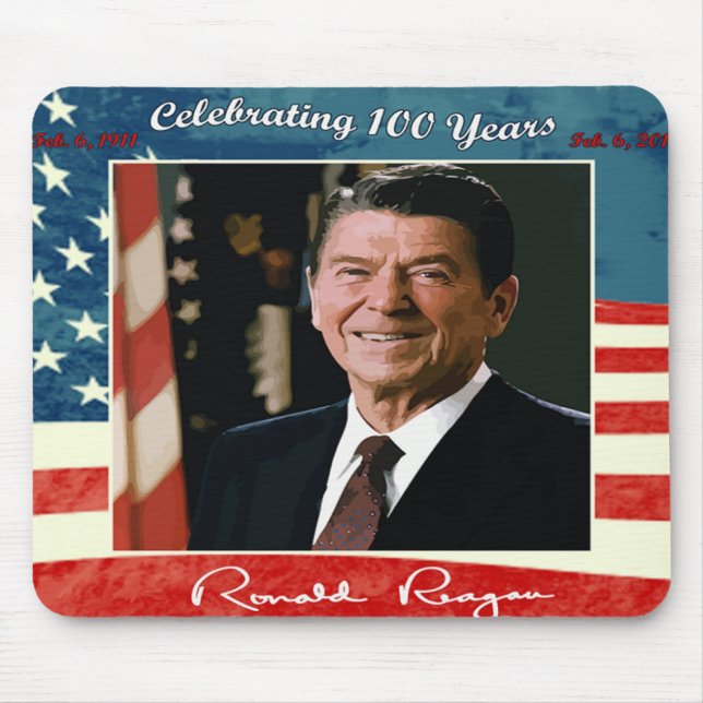 Tapis De Souris Anniversaire Mousepad de Reagans 100th (Devant)