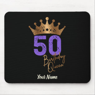 Tapis De Souris Anniversaire Reine 50 pour 50e anniversaire couron