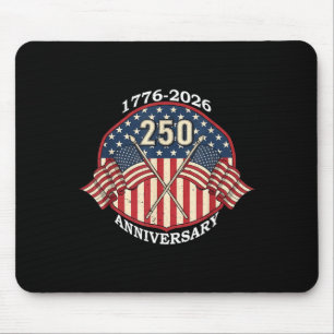 Tapis De Souris Anniversaire vintage amérique 250e 4 juillet