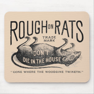 Tapis De Souris "Annonce d'acharnement sur les rats" 