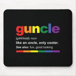 Tapis De Souris Annonce de grossesse pour nouvel oncle gay nouvel