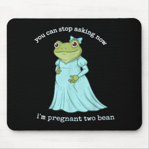 Tapis De Souris Annonce drôle de grossesse de grenouille Médiévale