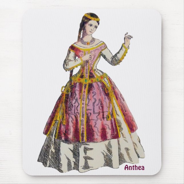 Tapis De Souris ANTHEA ~ Personnalisée ~Dame espagnole du rang (Devant)