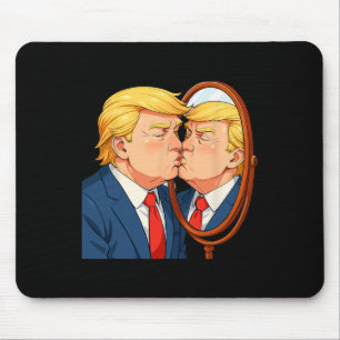Tapis De Souris Anti-donald Trump Miroir qui embrasse - Narcissism