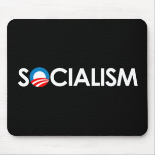 Tapis De Souris Anti-Obama - blanc de socialisme