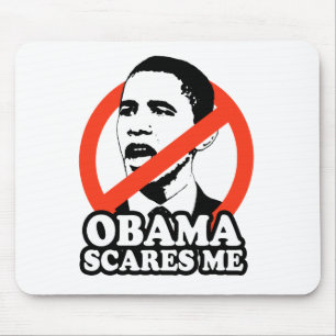 Tapis De Souris ANTI-OBAMA/OBAMA M'EFFRAYE T-shirt