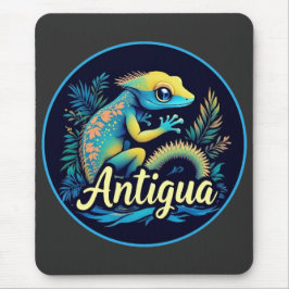 Tapis De Souris Antigua Island Caribbean Gecko