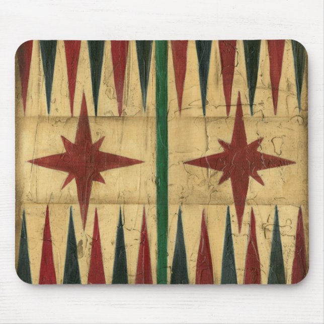 Tapis De Souris Antique Backgammon Game Board par Ethan Harper (Devant)