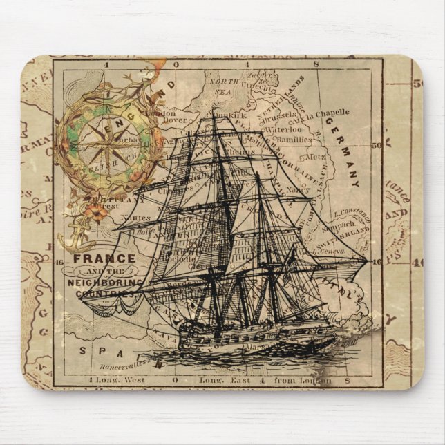 Tapis De Souris Antique Old General France (Devant)