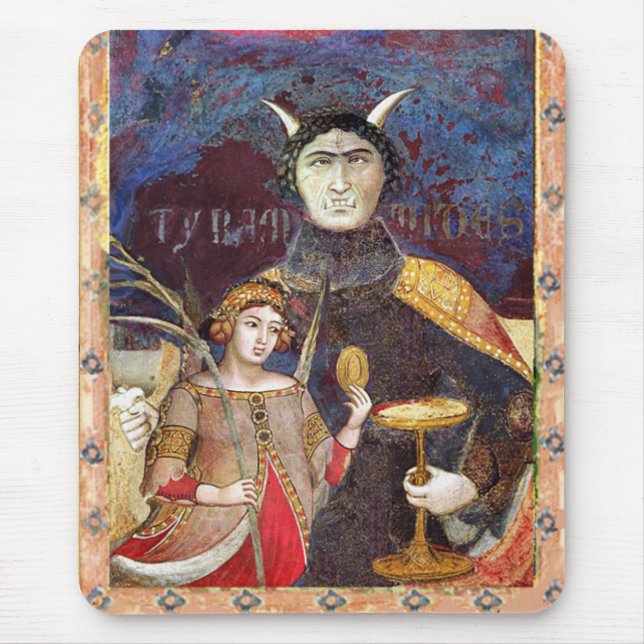 Tapis De Souris ANTIQUE RENAISSANCE TAROTS / DEVIL Détails de la r (Devant)