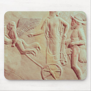 Tapis De Souris Aphrodite et Hermes montant sur un char