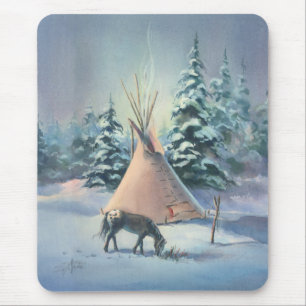 Tapis De Souris APPALOOSA d'HIVER par SHARON SHARPE