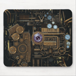 Tapis De Souris Appareil-photo de vitesse de mesure de Steampunk