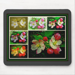Tapis De Souris Apple Blossom Collage - Photo numérique améliorée