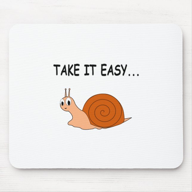 Tapis De Souris Apportez-le facilement mignon escargot de dessin (Devant)