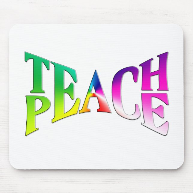 Tapis De Souris APPRENDRE PAIX Rainbow Graphic (Devant)