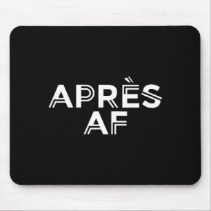 Tapis De Souris Après-ski drôle de ski de snowboard en hiverAprès-