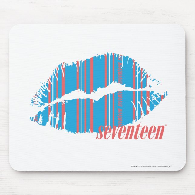 Tapis De Souris Aqua mince de rayures (Devant)