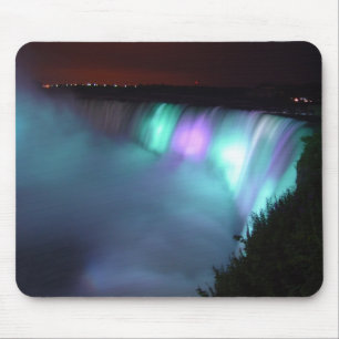 Tapis De Souris Aqua pourpre Mousepad de nuit du Canada de chutes