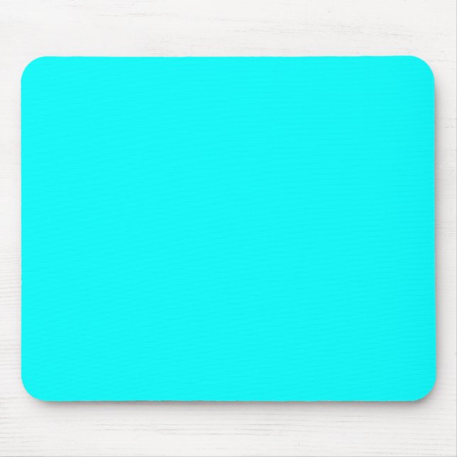 Tapis De Souris Aquamarine Bleu Élégant Couleur de mode (Devant)