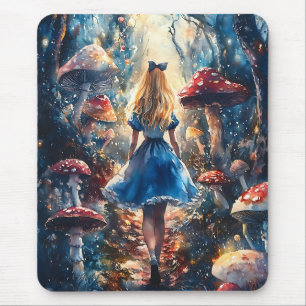 Tapis De Souris Aquarelle Alice au pays des merveilles