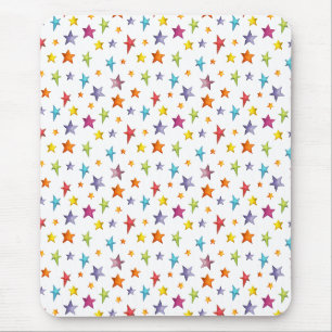 Tapis De Souris Aquarelle couleur étoiles débardeur
