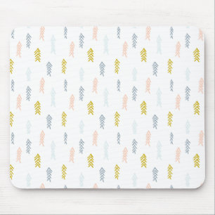 Tapis De Souris Aquarelle douce Chevron Motif