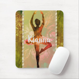 Tapis De Souris Aquarelle élégante Ballerina personnalisée