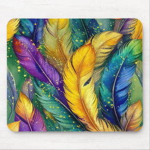 Tapis De Souris Aquarelle Mardi Gras motif sans couture